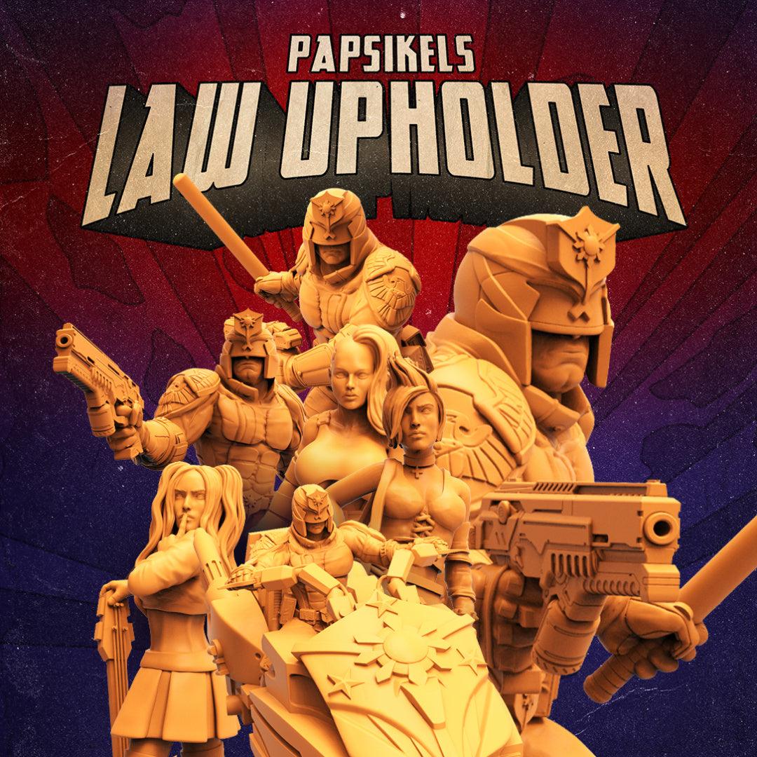 3D Printed Papsikels Cyberpunk Sci-Fi Law Upholders Set - 28mm 32mm