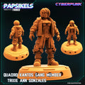 3D Printed Papsikels Cyberpunk Sci-Fi Quadro Kantos Gang Trixie Ann Gonazales - 28mm 32mm