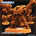 3D Printed Papsikels Cyberpunk Sci-Fi-Rambutan Space Loader - B 28mm 32mm