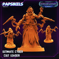 3D Printed Papsikels Cyberpunk Sci-Fi Ultimate Cyber Cult Leader Cyber Saga - 28mm 32mm