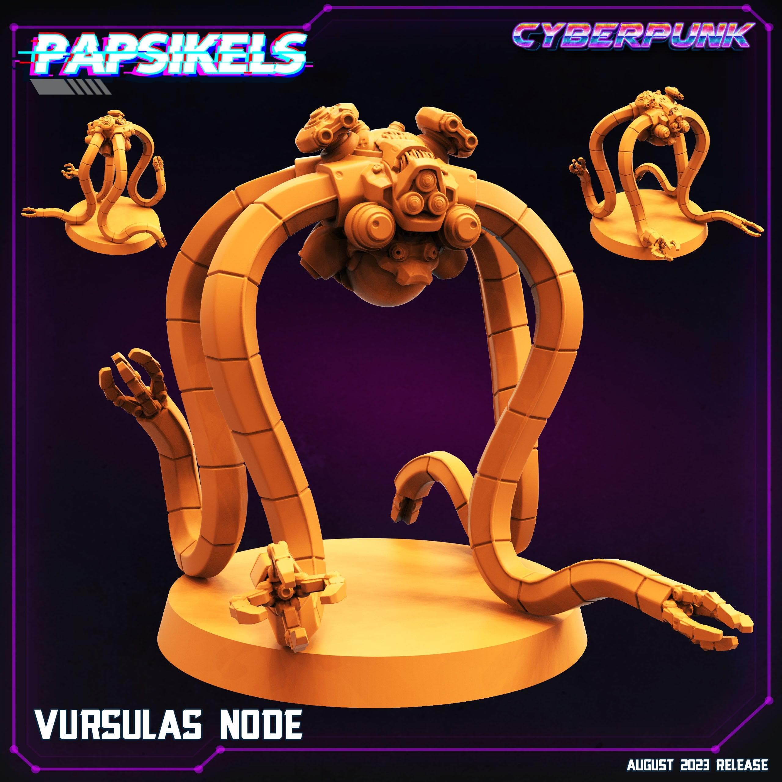 3D Printed Papsikels Cyberpunk Vursulas Node 28mm 32mm