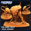 3D Printed Papsikels Cyberpunk Xeno Brood Sentry Micha Gerhardt - 28mm 32mm