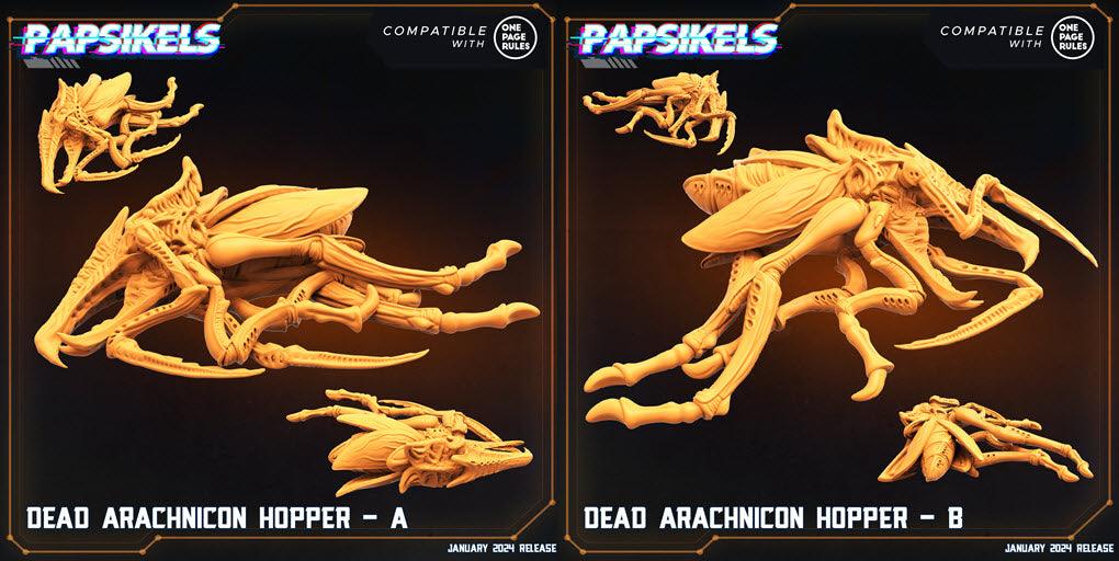 3D Printed Papsikels Dead Arachnicon Hoppers Dropship Troopers 28mm 32mm