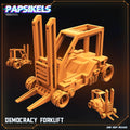 3D Printed Papsikels Democracy Forklift JUNE 2024 SCIFI 28mm 32mm
