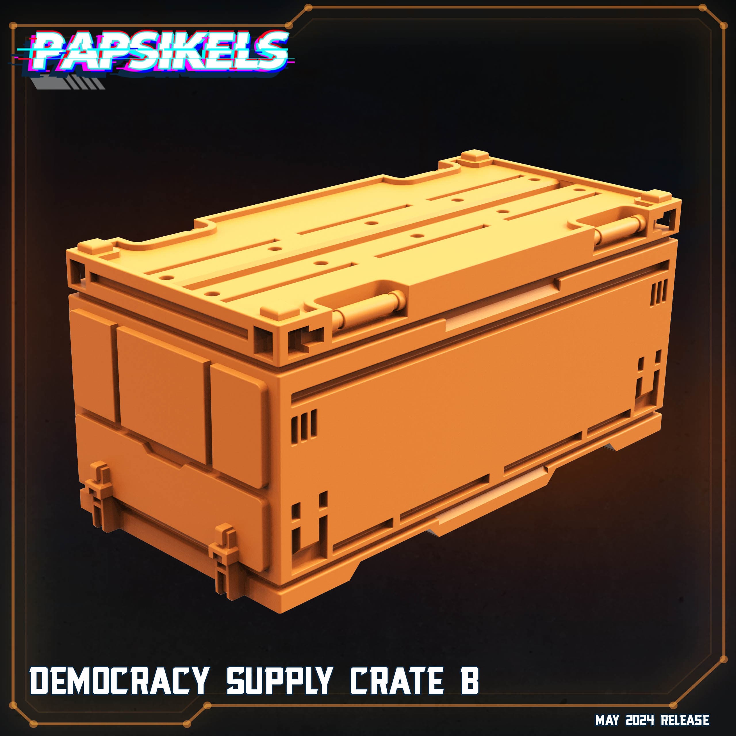 3D Printed Papsikels Democracy Supply Crate B Democracy Troopers Bugs and Bots 28mm 32mm