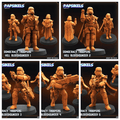 3D Printed Papsikels Democracy Trooper Hell Bloodhounders Set January 2025 - Scifi 28mm 32mm