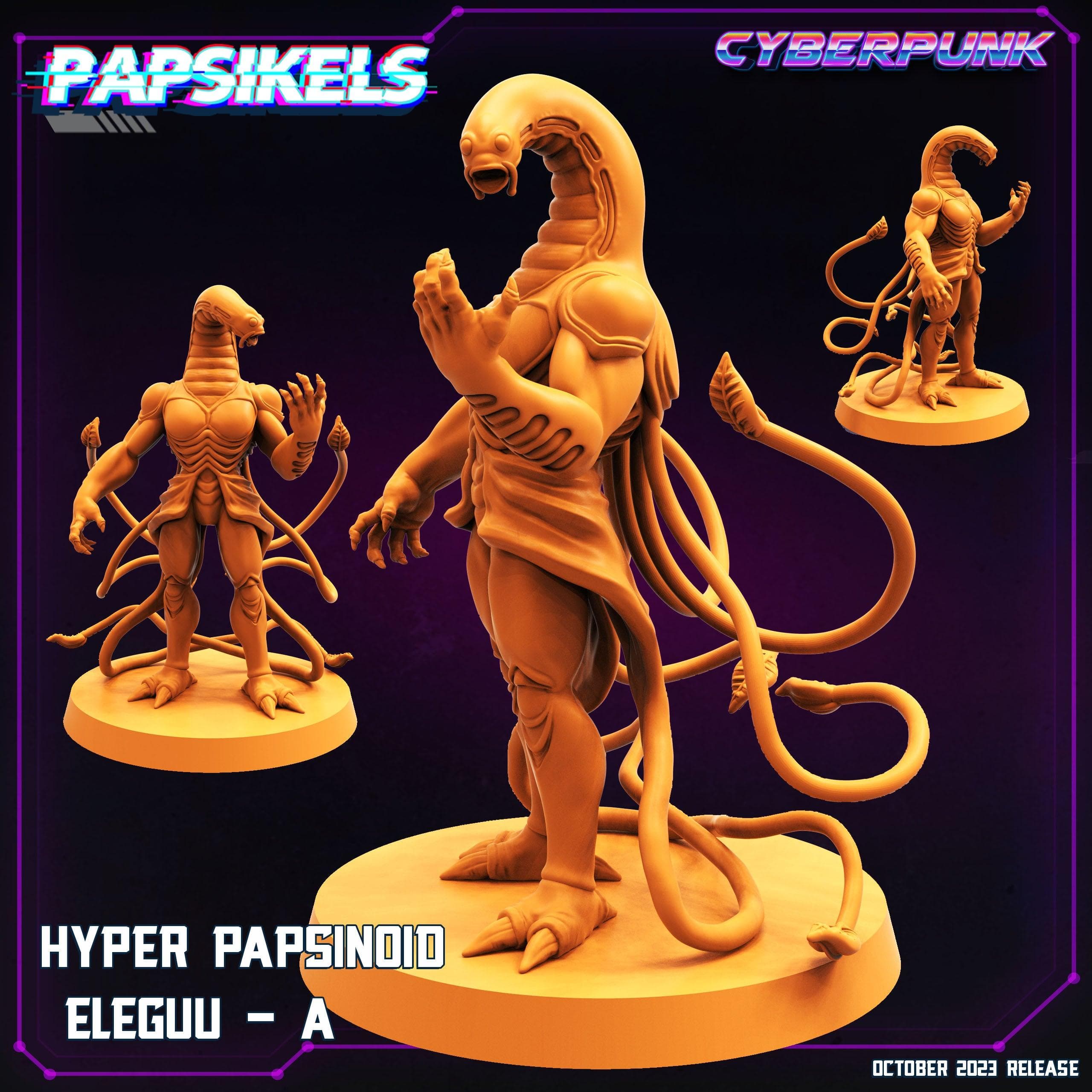 3D Printed Papsikels Eleguu A Hyper Papsinoid Eleguu Set 28mm 32mm