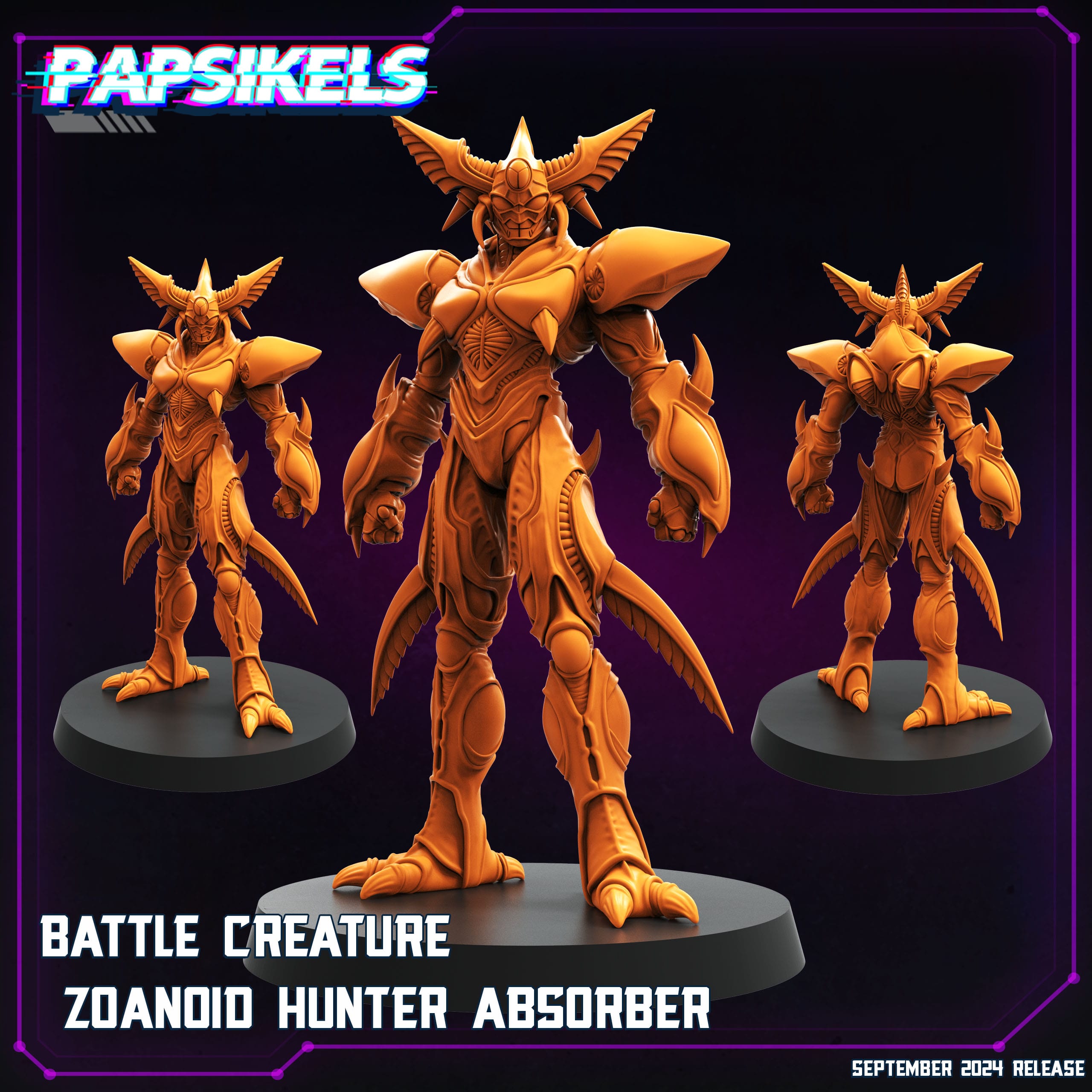 3D Printed Papsikels  Founder Scientist Bussinessman Set SEPTEMBER 2024 CYBERPUNK 28mm 32mm