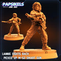 3D Printed Papsikels Human Space Crew Lannie M52 Smartgun Aliens vs Humans Part 2 28mm 32mm