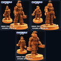 3D Printed Papsikels Human Space Explorer Set Aliens vs Humans Part 2 28mm 32mm