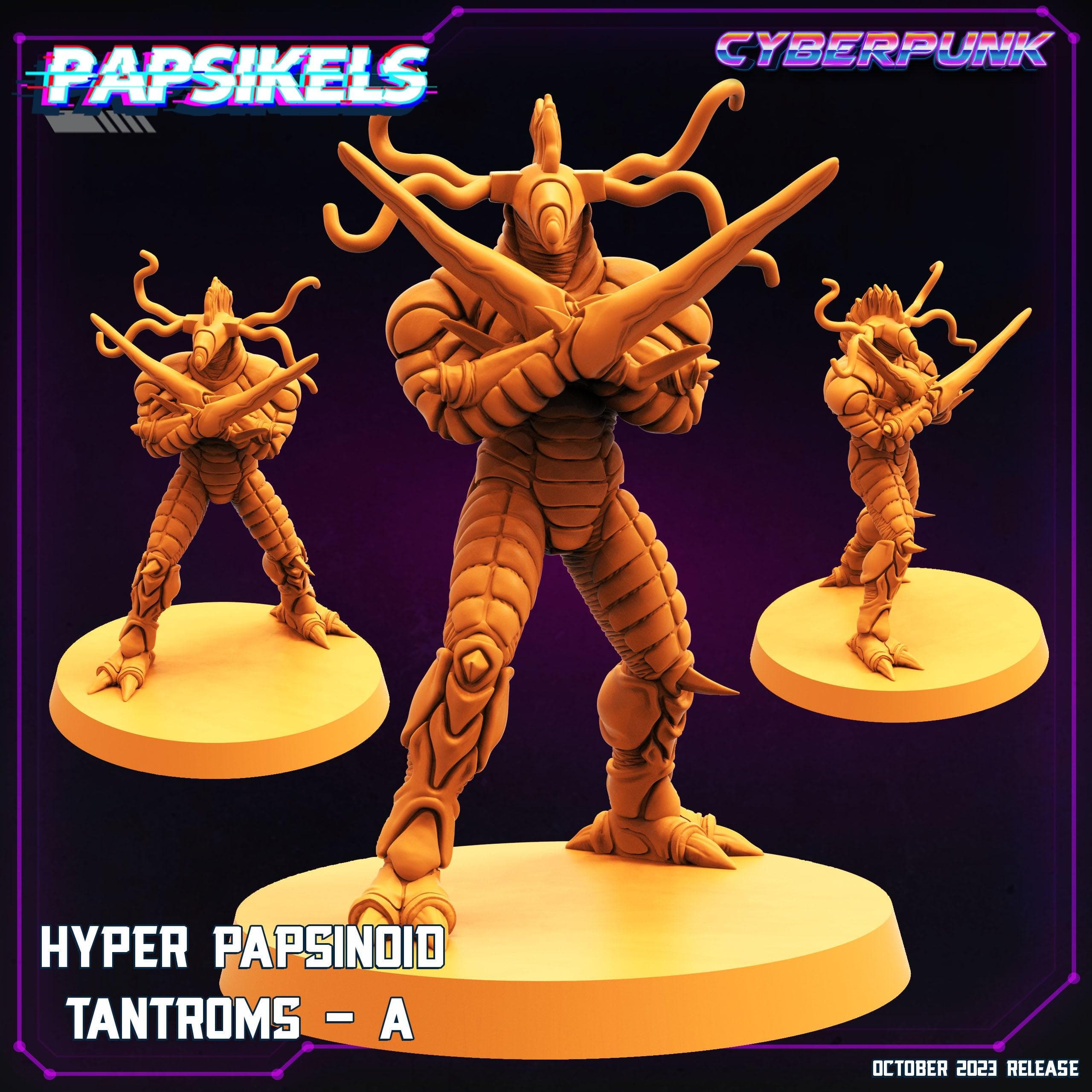 3D Printed Papsikels Hyper Papsinoid Tantroms A Hyper Papsinoid Tantroms Set 28mm 32mm