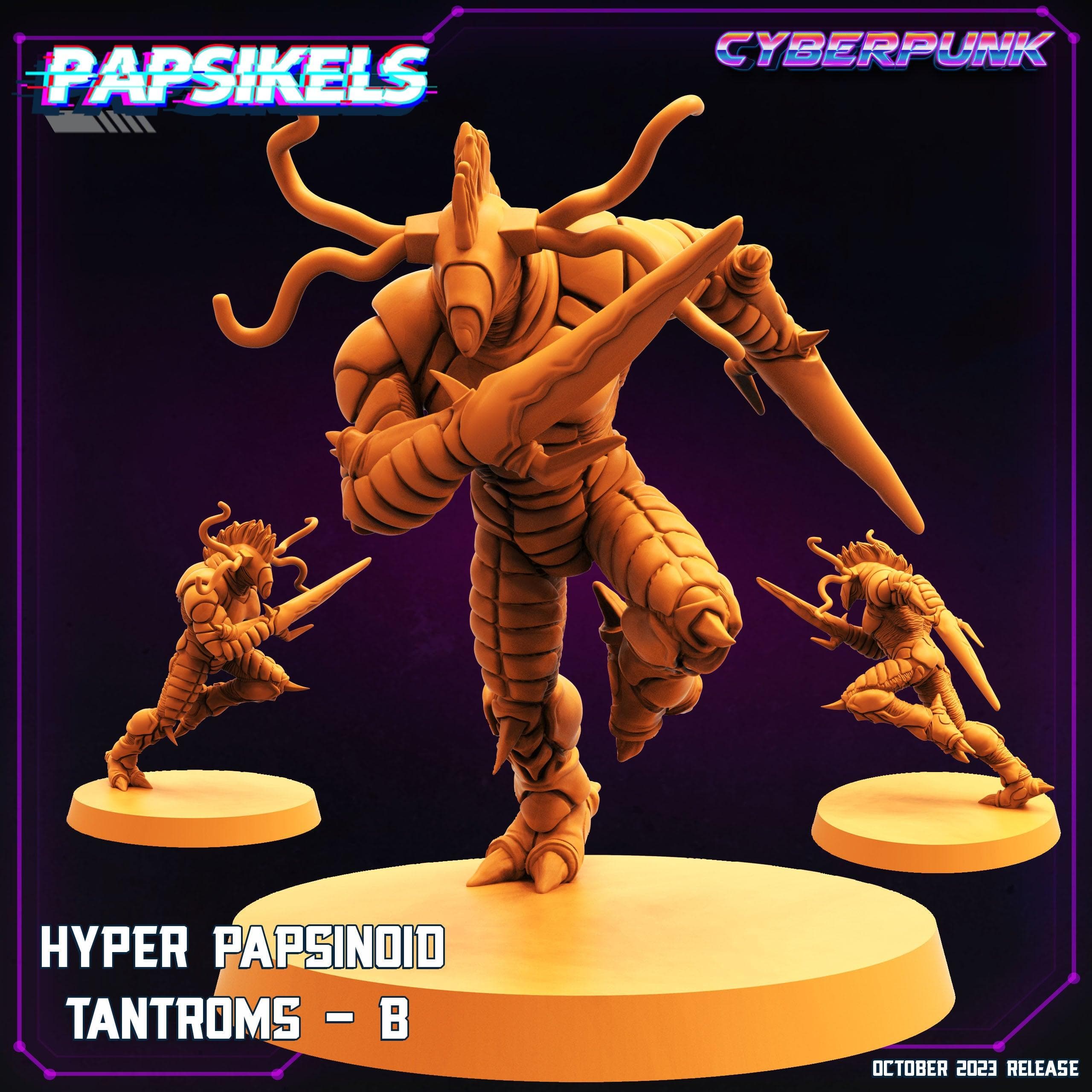 3D Printed Papsikels Hyper Papsinoid Tantroms B Hyper Papsinoid Tantroms Set 28mm 32mm