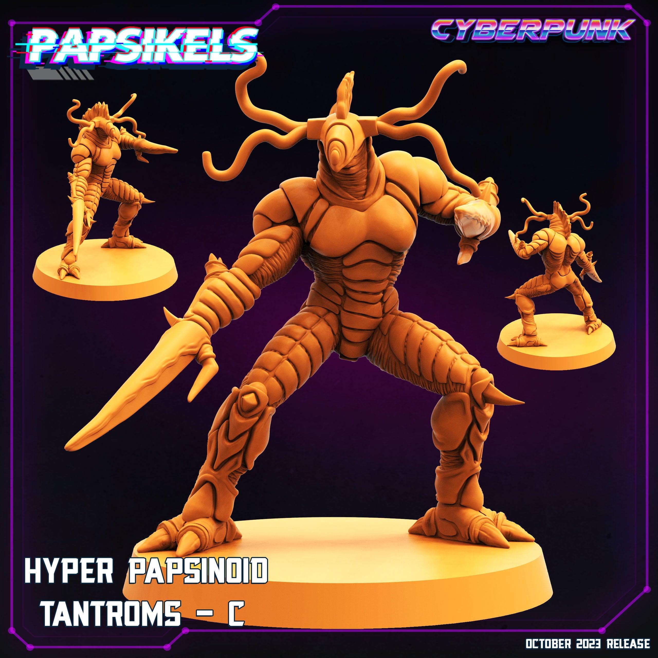 3D Printed Papsikels Hyper Papsinoid Tantroms C Hyper Papsinoid Tantroms Set 28mm 32mm