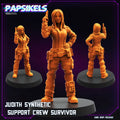 3D Printed Papsikels Judith Synthetic Support Crew Survivor JUNE 2024 TRIBES - CYBERPUNK 28mm 32mm