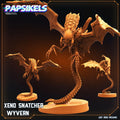3D Printed Papsikels July 2023 - Xeno Wars Xeno Snatcher Wyvern 28mm 32mm
