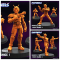 3D Printed Papsikels Masked Cyber Rider Orange Dec. 2024 Cyberpunk 28mm 32mm