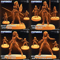 3D Printed Papsikels Mechico Noguchisawa Human Hunter Set Skull Hunters Army Bundle 2 28mm 32mm