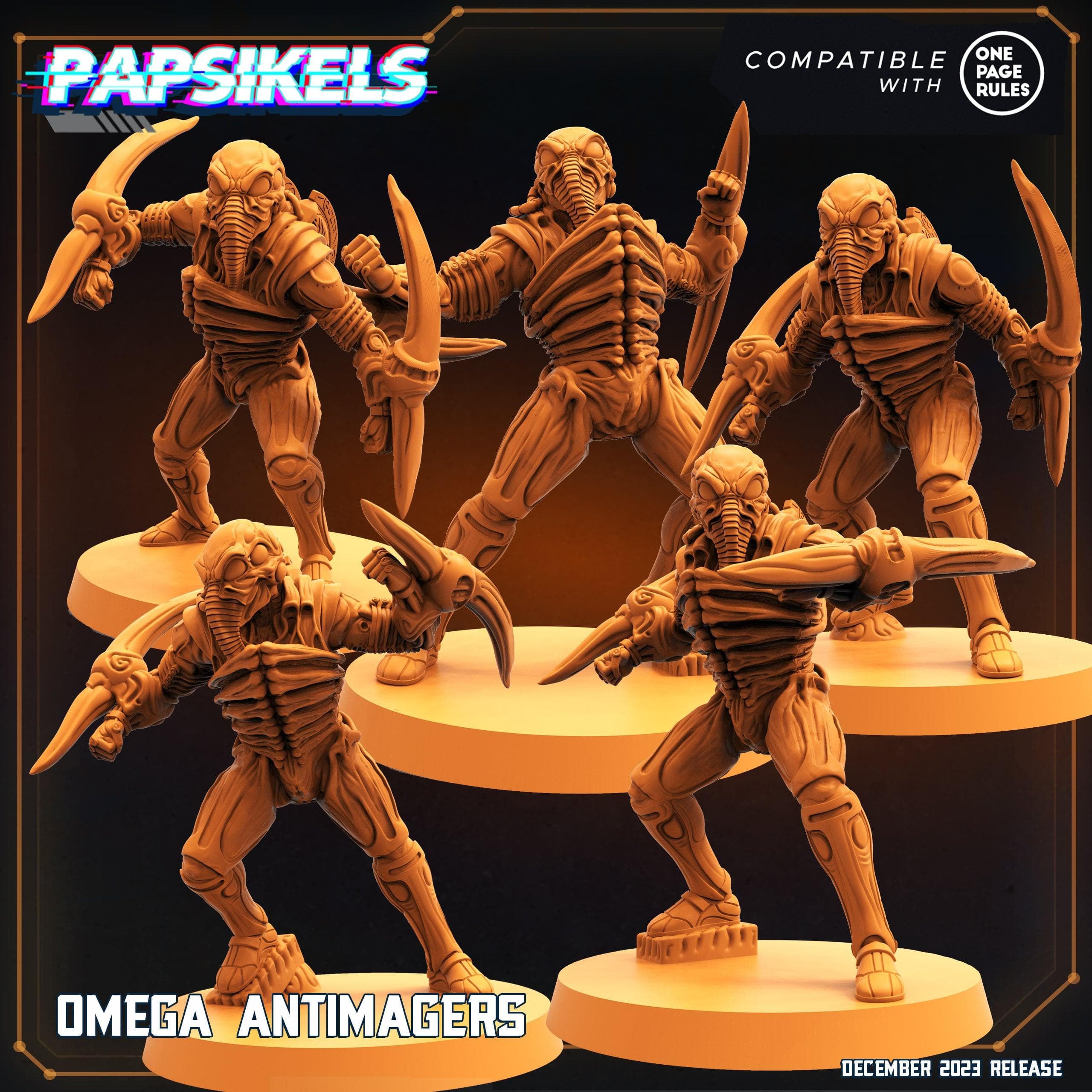 3D Printed Papsikels Omega Antimagers 28mm 32mm