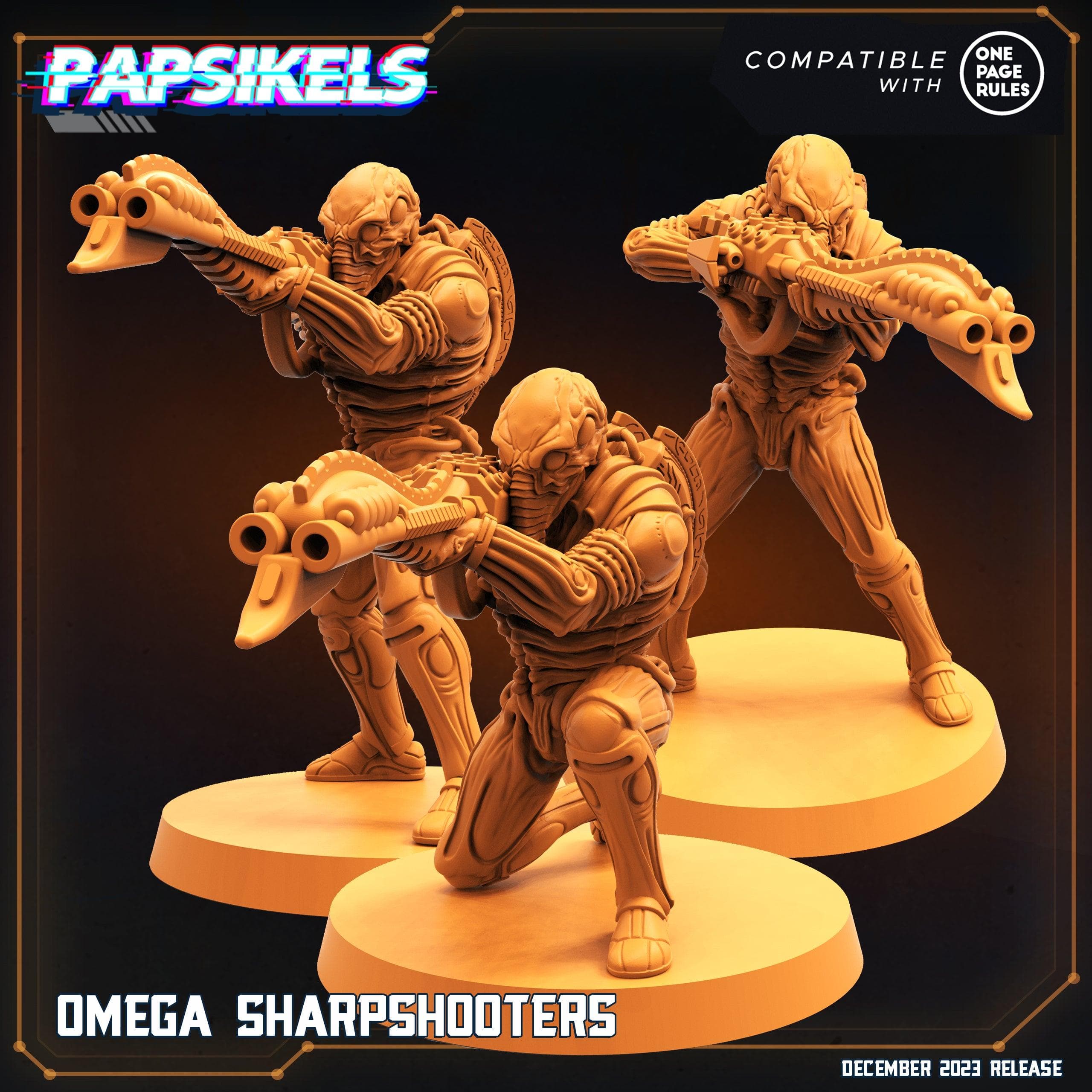 3D Printed Papsikels Omega Sharpshooters 28mm 32mm