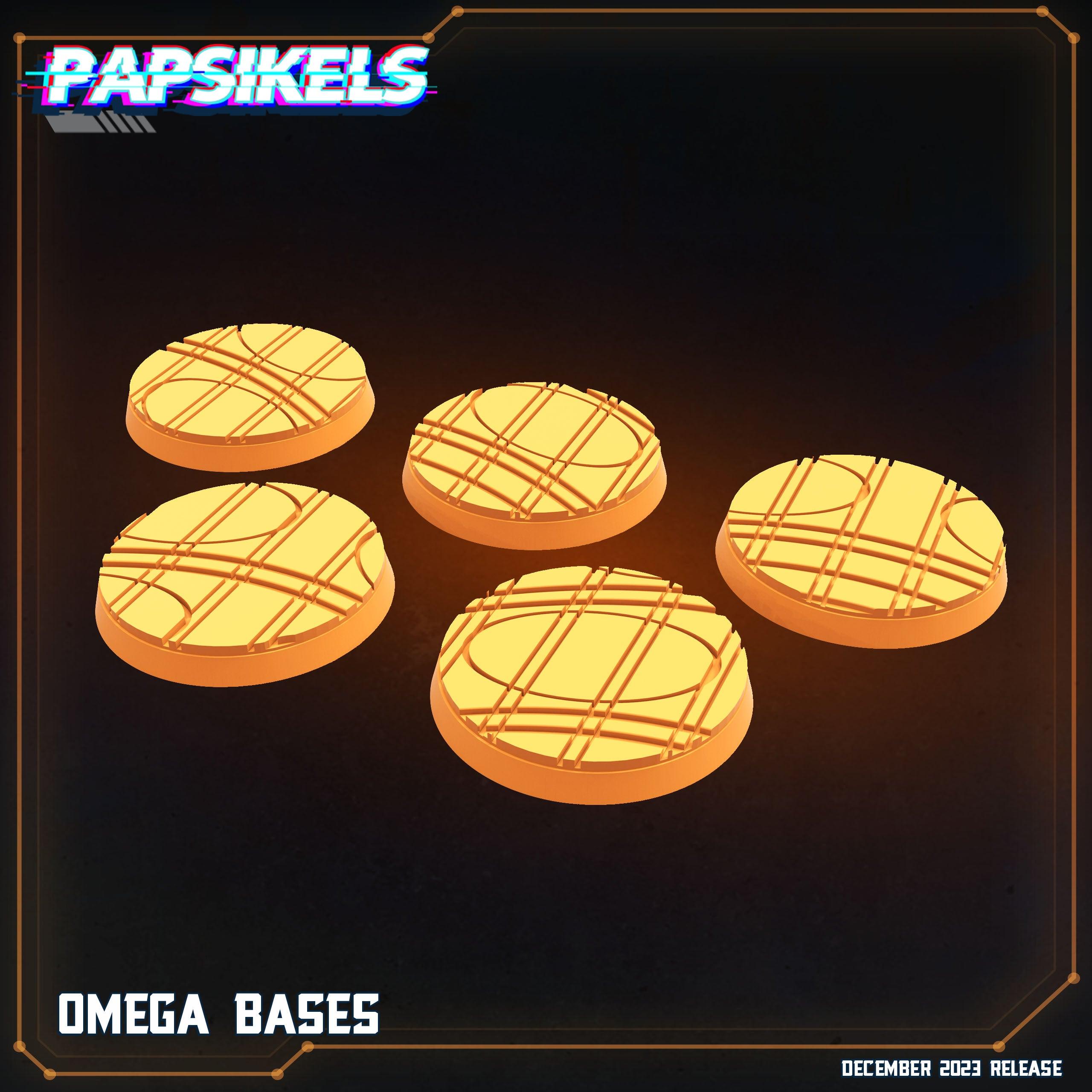 3D Printed Papsikels Omega bases 28mm 32mm