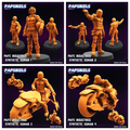 3D Printed Papsikels Papz Industries Synthetic Human February 2025 Cyberpunk 28mm 32mm