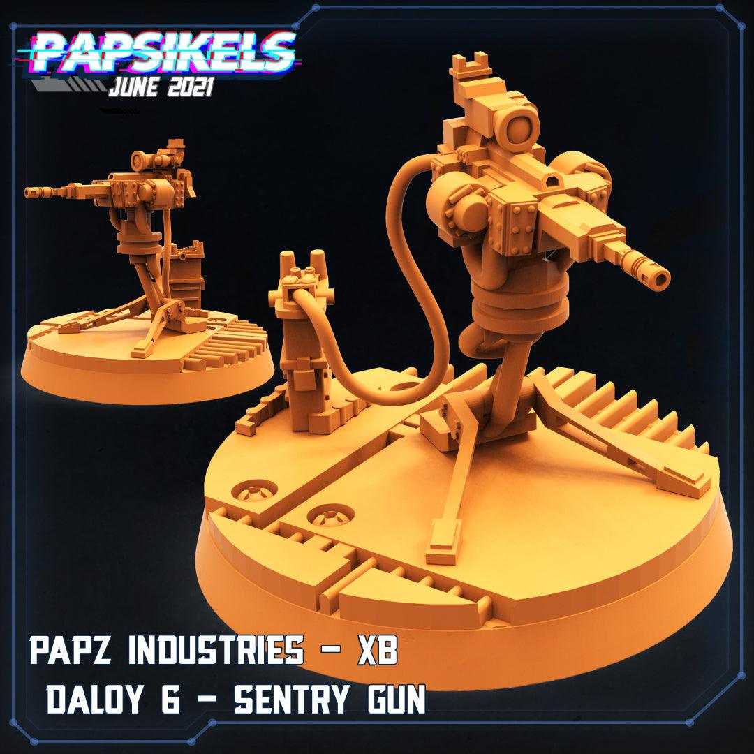 3D Printed Papsikels Papz Industries Xb Daloy 6 - 7 Sentry Guns Aliens vs Humans Part 2 28mm 32mm
