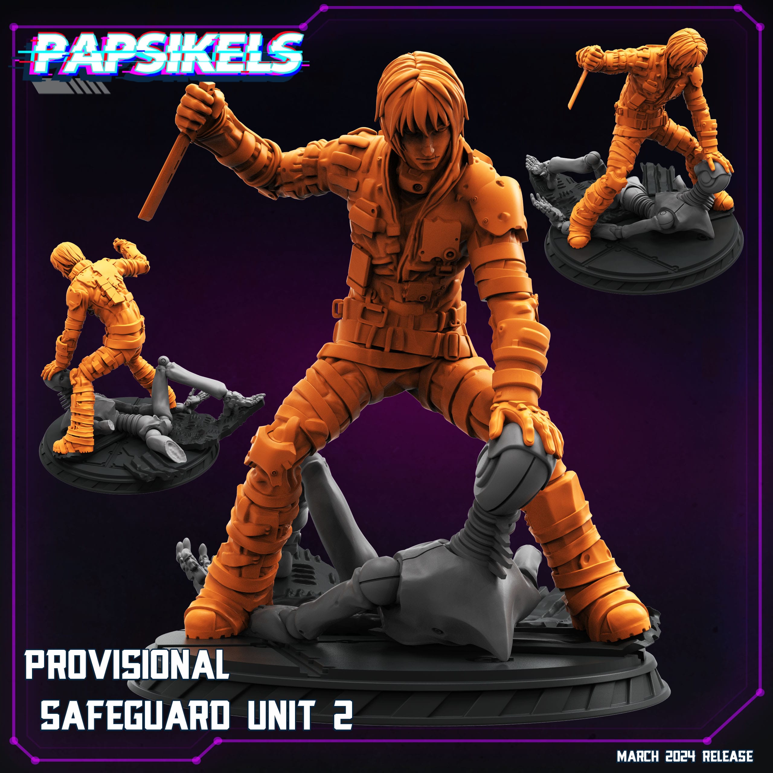 3D Printed Papsikels Provisional Safeguard Unit 2 28mm 32mm