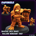 3D Printed Papsikels Quacker Jack Shady Mallard Merchant Thief July 2024 Cyberpunk 28mm 32mm