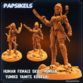 3D Printed Papsikels Sci-Fi Human Female Skull Hunter Yumiko Yamite Kudesai - 28mm 32mm