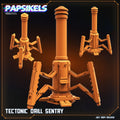 3D Printed Papsikels Tectonic Drill Sentry July 2024 Scifi 28mm 32mm