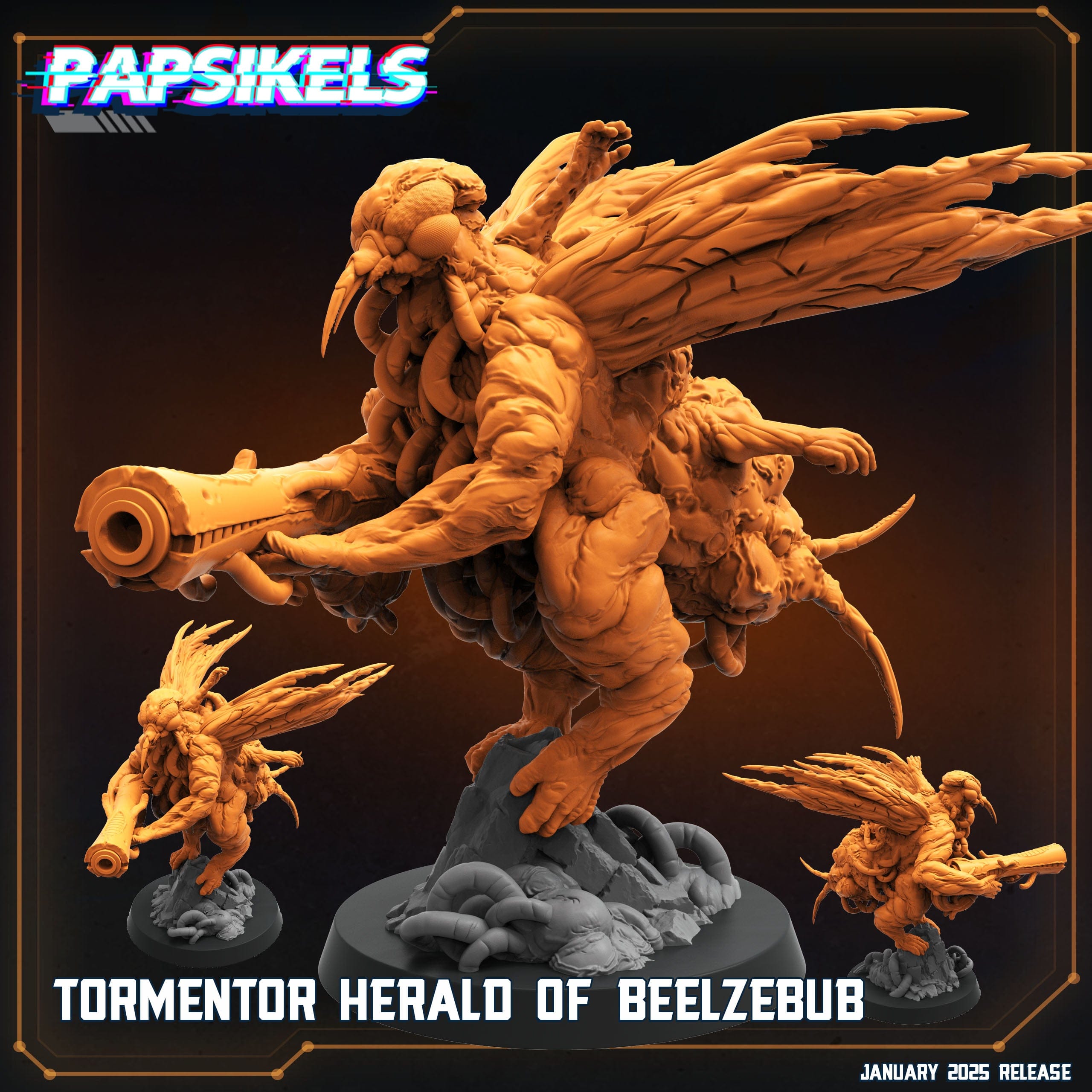 3D Printed Papsikels Tormentor Herald Of Beelzebub 28mm 32mm