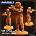 3D Printed Papsikels - War Captain Imperator Lannie - 28mm 32mm