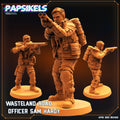 3D Printed Papsikels - Wasteland Road Officer Sam Hardy - 28mm 32mm