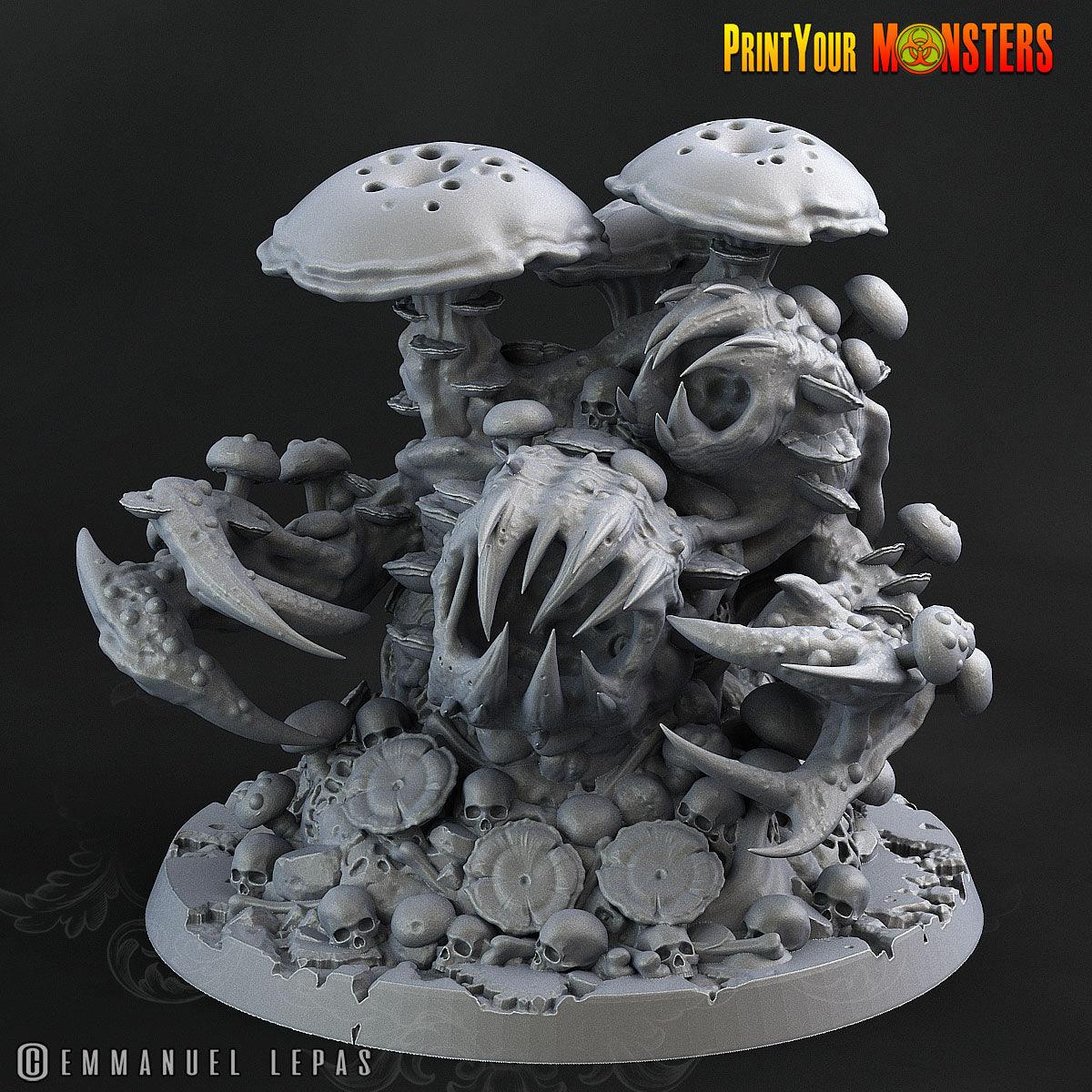3D Printed Print Your Monster Giant Mushroom Monster The Lost Mushrooms 28mm - 32mm D&D Wargaming