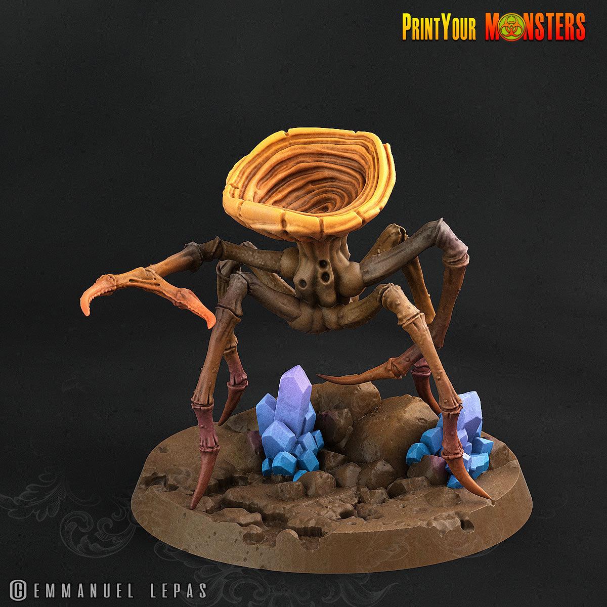 3D Printed Print Your Monster Spider Mushrooms The Lost Mushrooms 28mm - 32mm D&D Wargaming