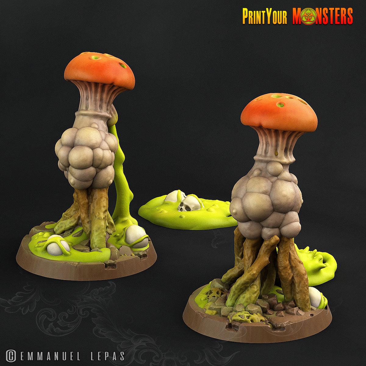 3D Printed Print Your Monster Toxic Mushrooms The Lost Mushrooms 28mm - 32mm D&D Wargaming