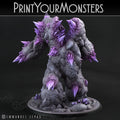 3D Printed Print Your Monsters Amethyst Golem - Total Golems 28mm - 32mm D&D Wargaming
