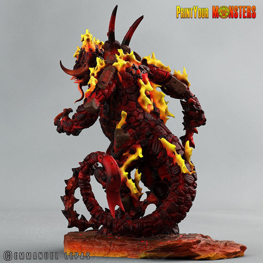 3D Printed Print Your Monsters Balgorn Devil Depths Of Choas Confronting The Abyss 28mm - 32mm D&D Wargaming