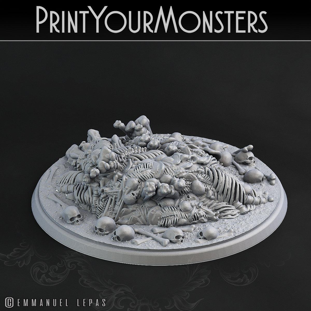 3D Printed Print Your Monsters Bones Golems - Total Golems 28mm - 32mm D&D Wargaming