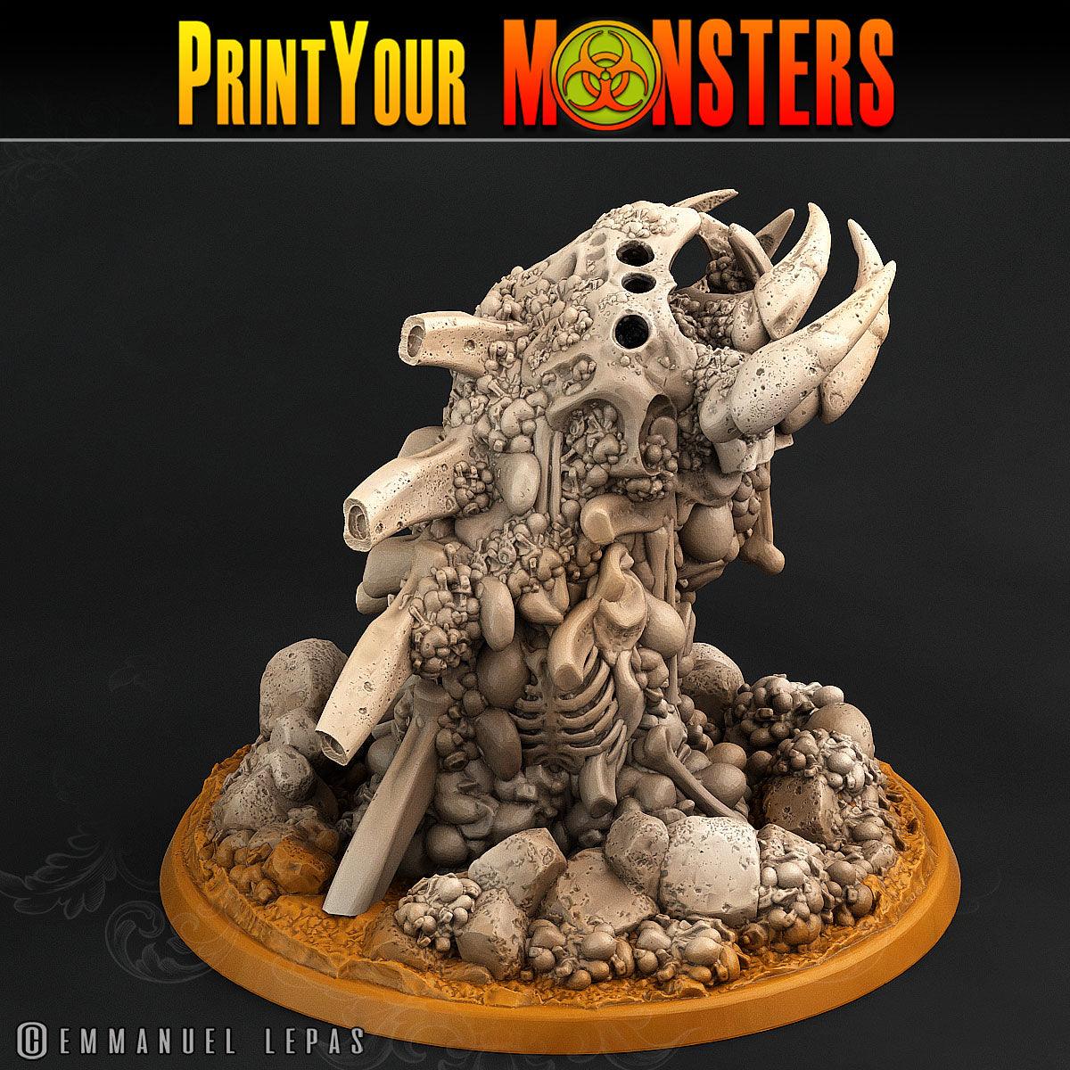 3D Printed Print Your Monsters Bones Worms Land of Bones Set 28mm - 32mm D&D Wargaming