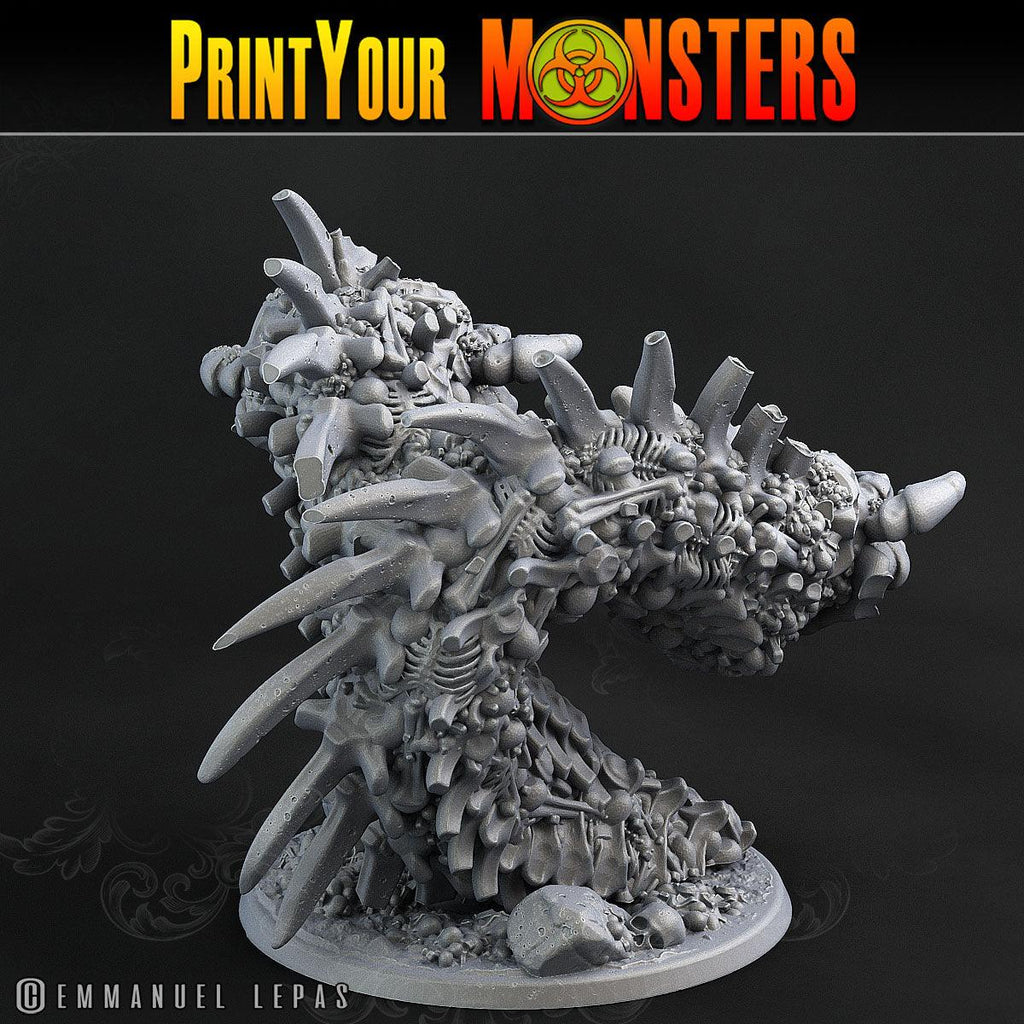 3D Printed Print Your Monsters Bones Worms Land of Bones Set 28mm - 32mm D&D Wargaming
