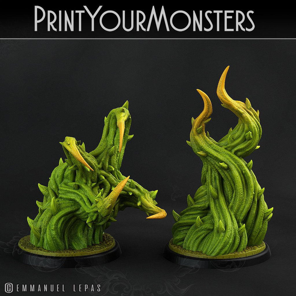 3D Printed Print Your Monsters  Carniflora Jungle Predators Set 28mm - 32mm D&D Wargaming