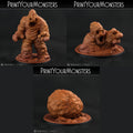 3D Printed Print Your Monsters Clay Golems - Total Golems 28mm - 32mm D&D Wargaming