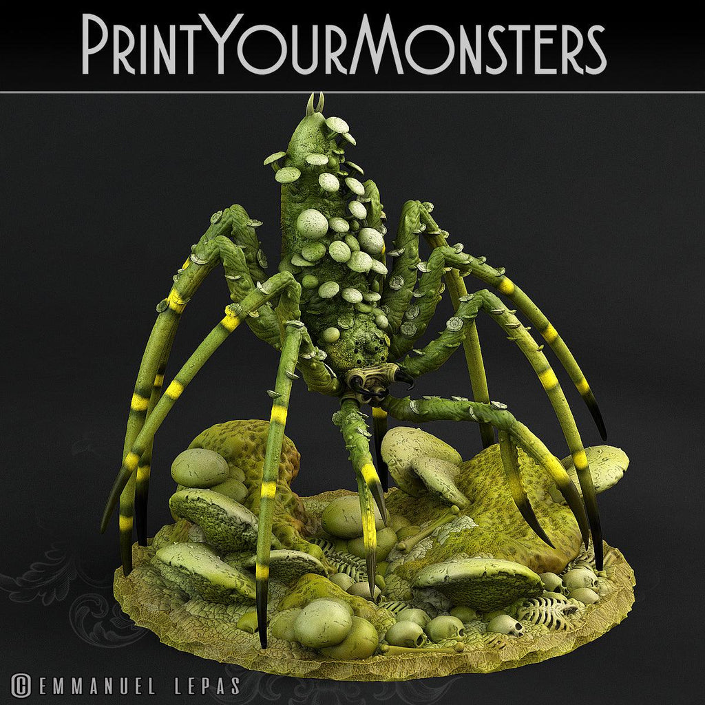 3D Printed Print Your Monsters Dancing Toadstool Spider 28mm - 32mm D&D Wargaming