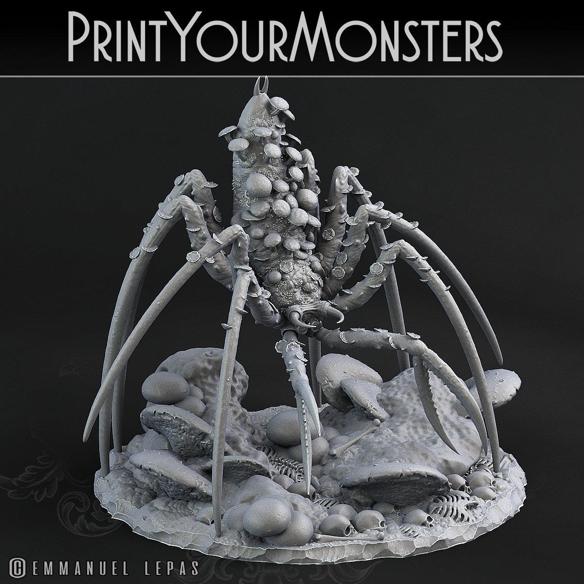3D Printed Print Your Monsters Dancing Toadstool Spider 28mm - 32mm D&D Wargaming