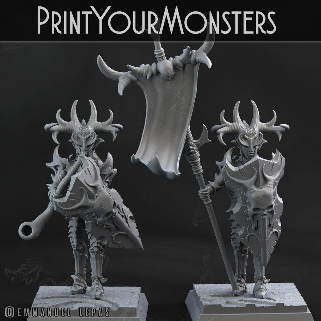 3D Printed Print Your Monsters Dark Elves Full Army Set 28mm - 32mm D&D Wargaming