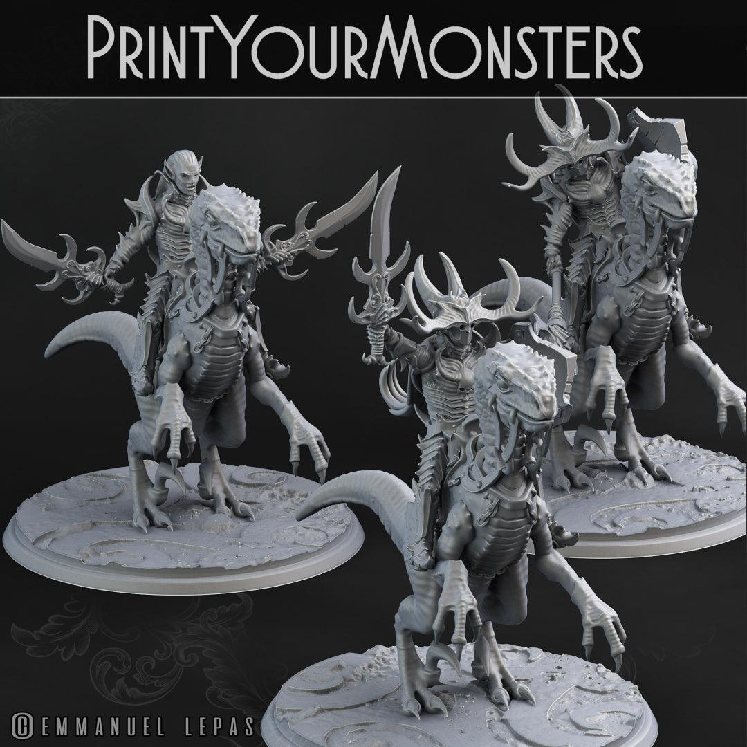 3D Printed Print Your Monsters Dark Elves Full Army Set 28mm - 32mm D&D Wargaming