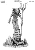 3D Printed Print Your Monsters Dark Elves Medusa 28mm - 32mm D&D Wargaming