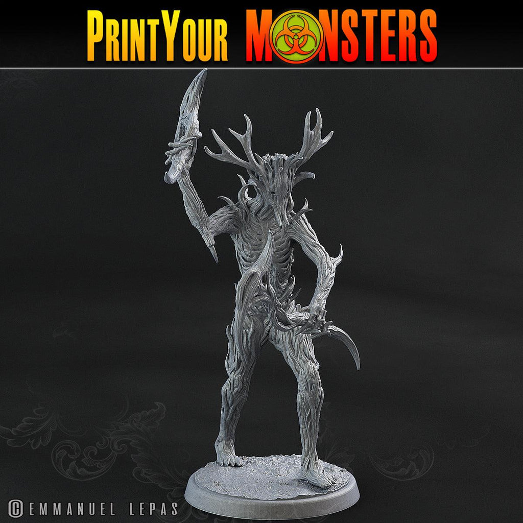 3D Printed Print Your Monsters Dark Tree Men The Shadowcreep Wood Set 28mm - 32mm D&D Wargaming