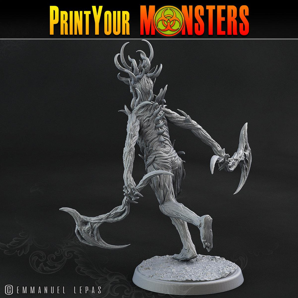 3D Printed Print Your Monsters Dark Tree Men The Shadowcreep Wood Set 28mm - 32mm D&D Wargaming